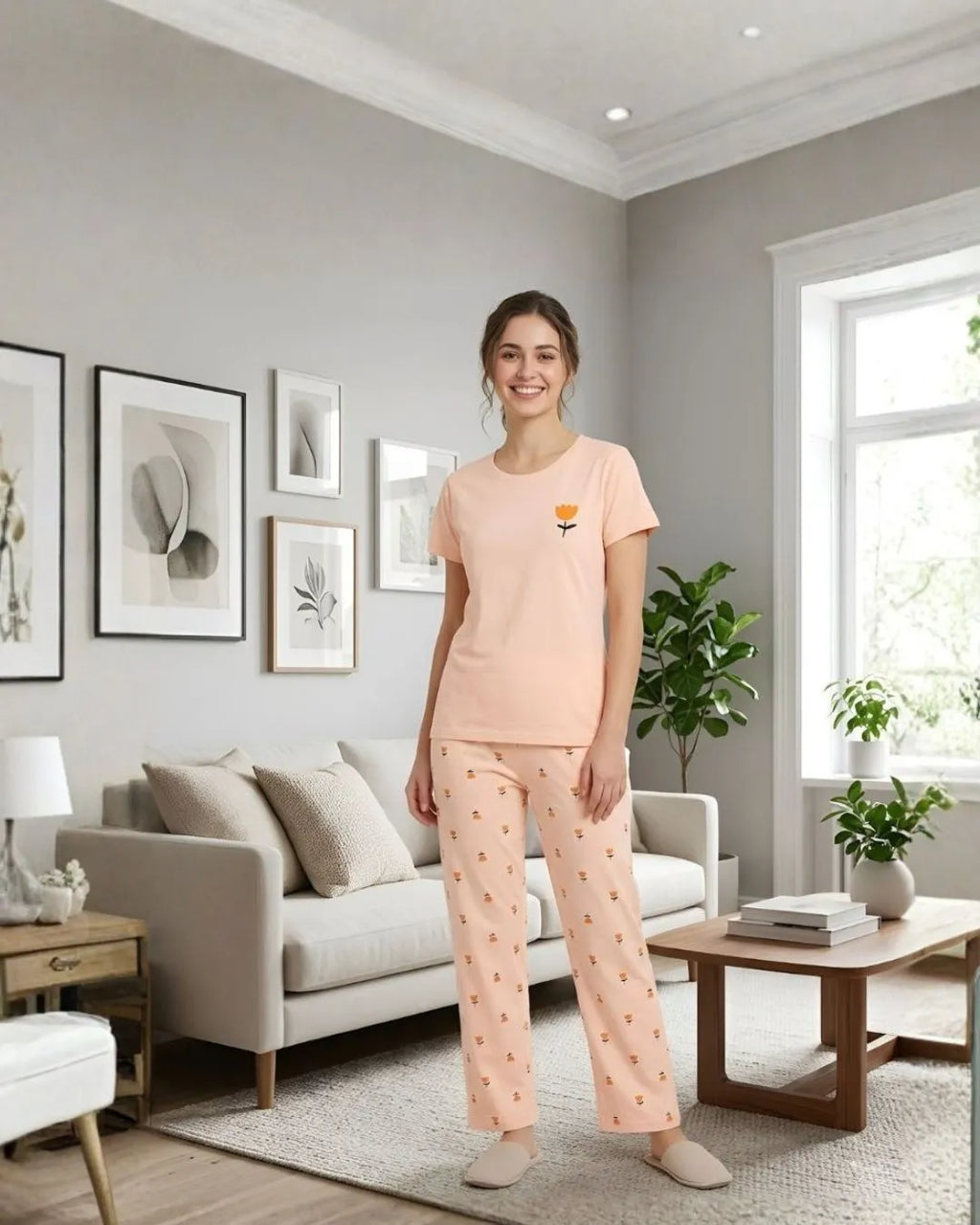 Velure Adorable Floral Pajama Set