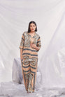 Velure Paisley Print Satin Outfit Set
