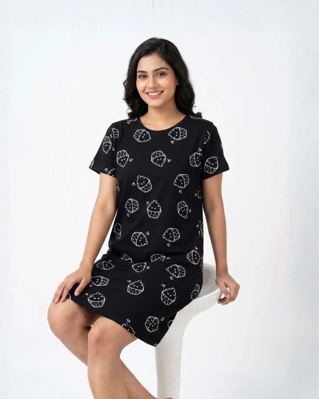 Velure  Cupcake Craze Print Short Nighty