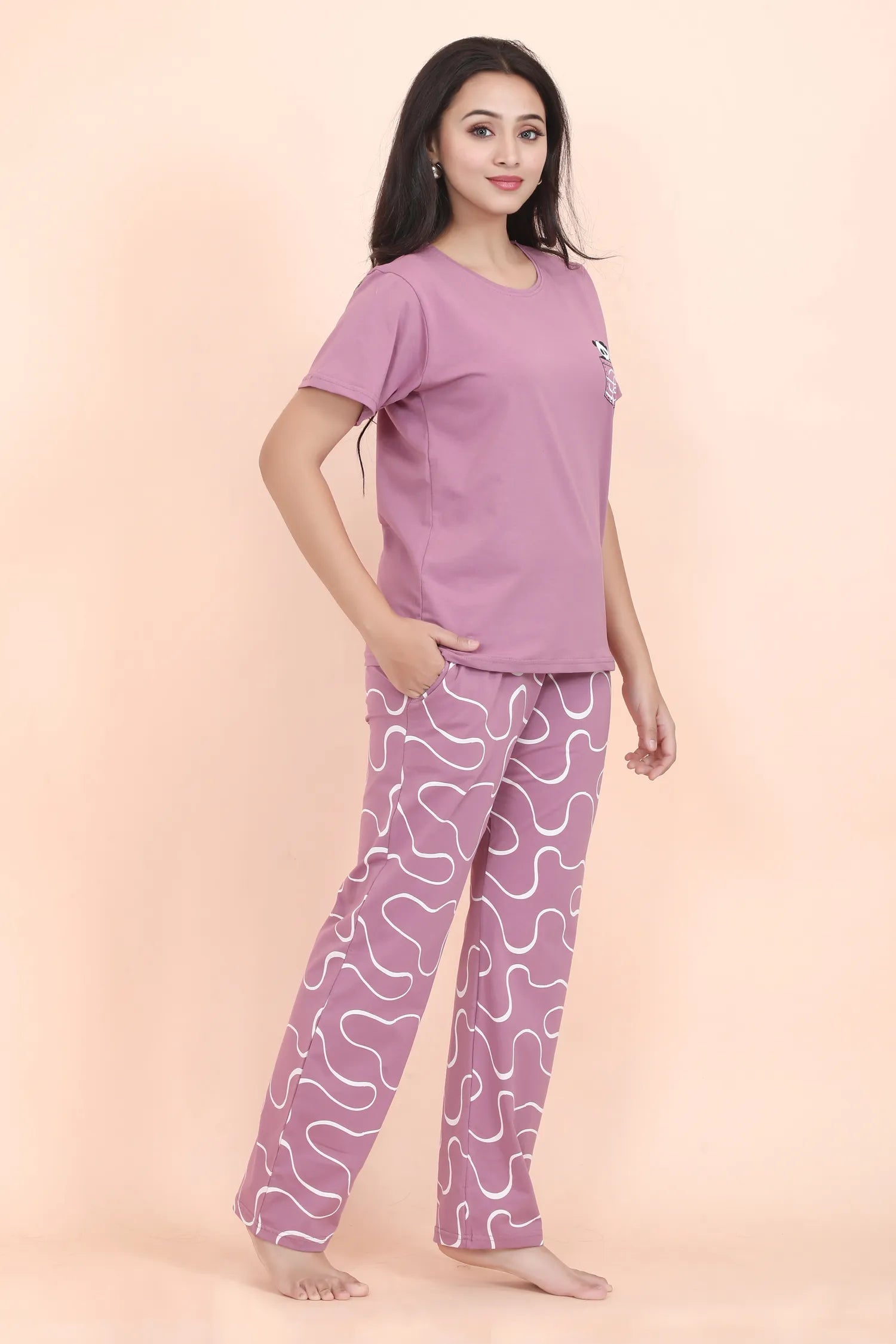 Velure Cozy Panda Print Pajama Set