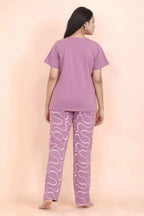 Velure Cozy Panda Print Pajama Set - Velure - - Cotton Lycra Fabric, Full Length Pant, Half Sleeves, Round neck nightsuit