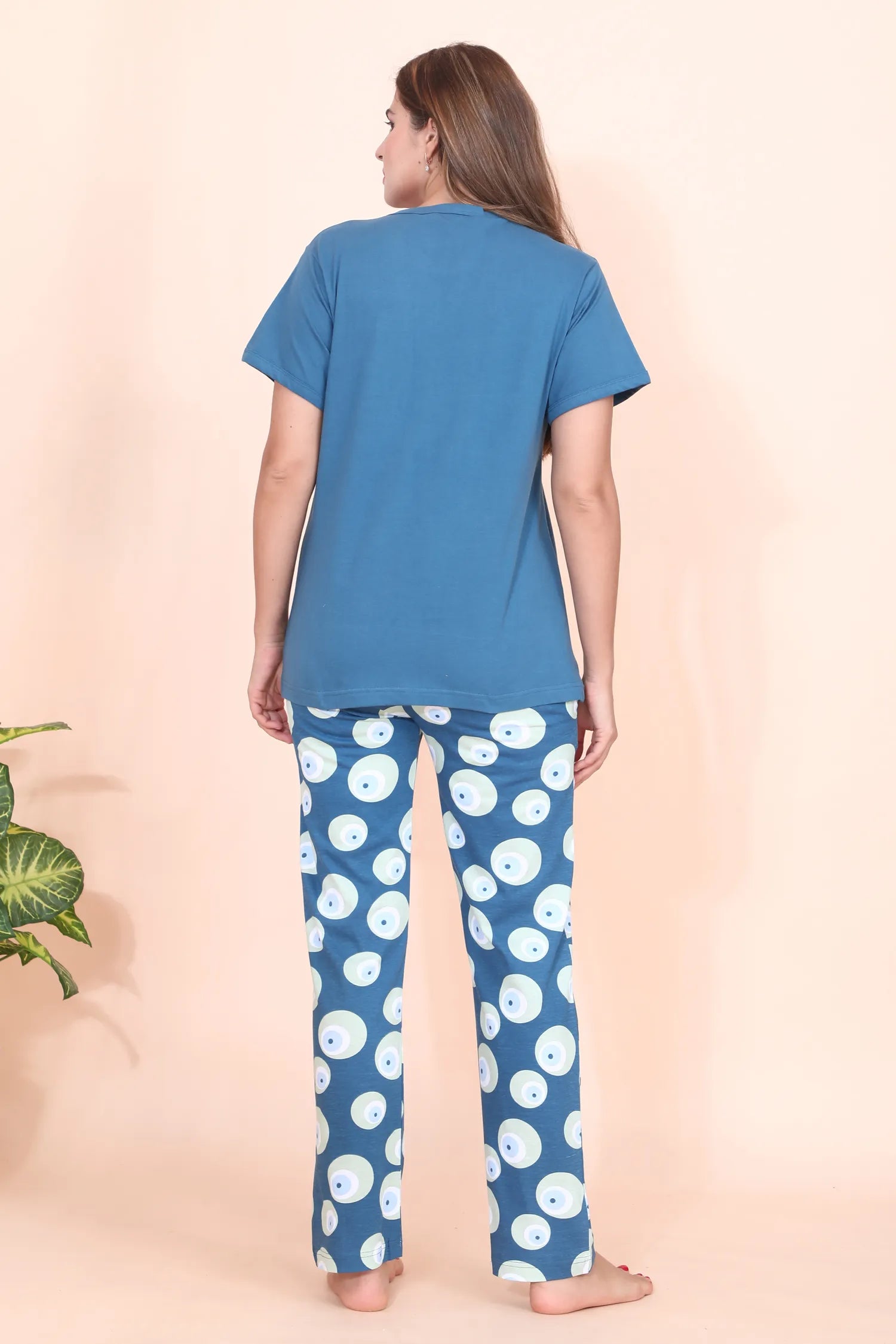 Velure Etnic Printed Pajama Set