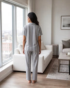 Velure Classic Stripe Night Suit