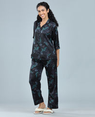 Velure Abstract Magic Floral Print Night Suit