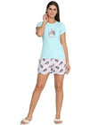 Velure Cat Print Shorts Set