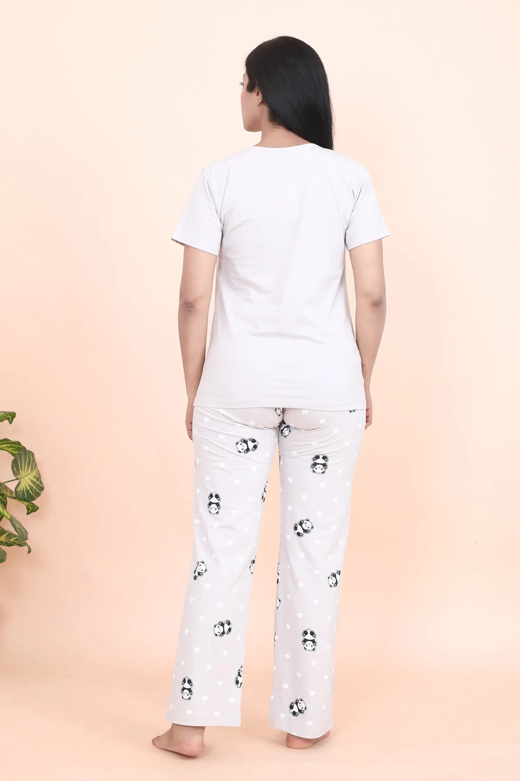 Velure Trendy Panda Print Pajama Set