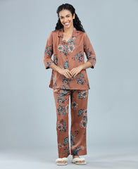 Velure Charming Relaxed Floral Print Night Suit