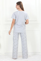 Velure Grey Snoopy Pajama Set