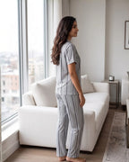 Velure Classic Stripe Night Suit