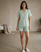 Velure Meadow Stripes Shorts Set