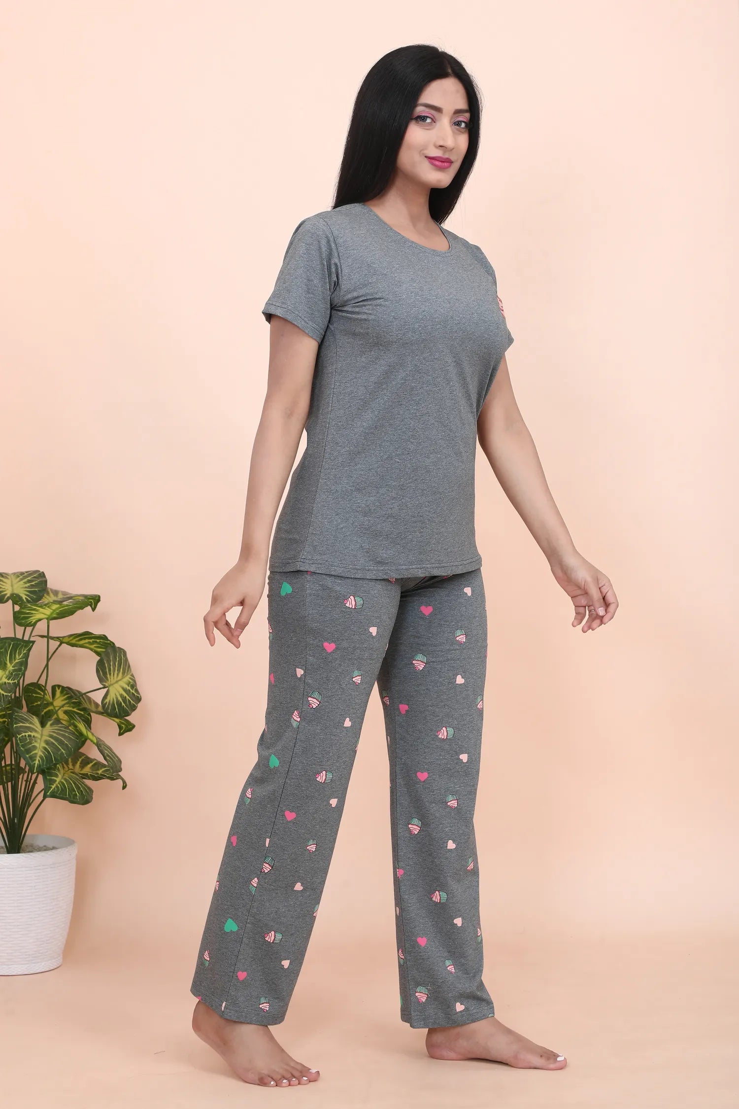 Velure Classic Cupcake Print Pajama Set