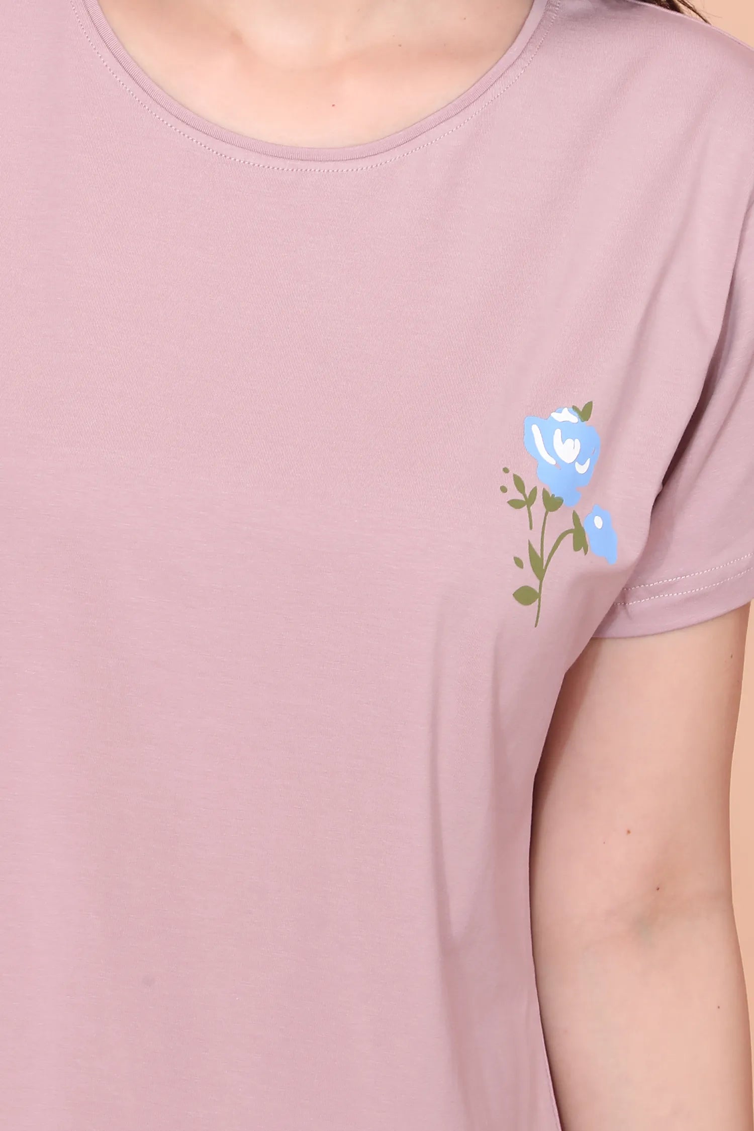 Velure Rosy Whisper Floral Print Pajama Set