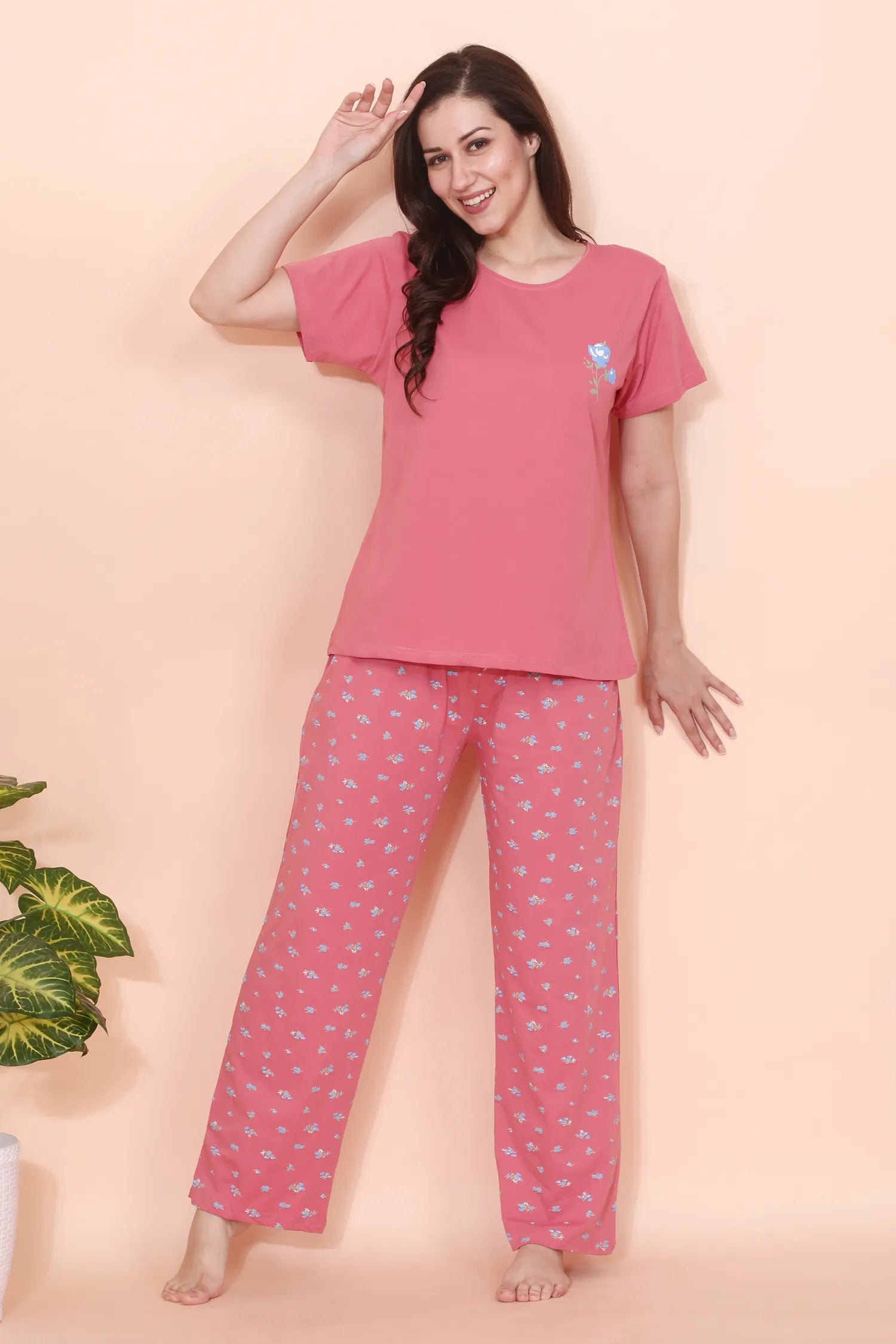Velure Sweet Blush Floral Pajama Set
